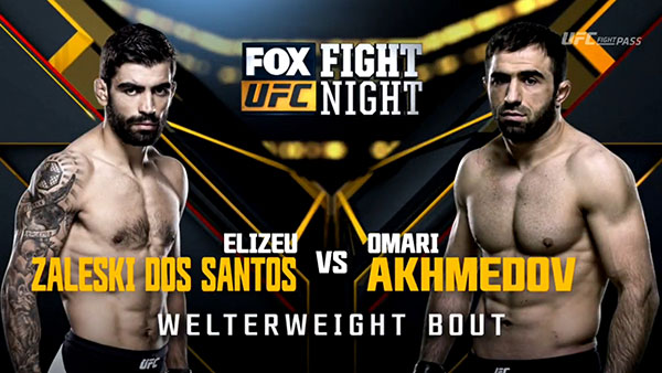 Elizeu Zaleski dos Santos contre Omari Akhmedov