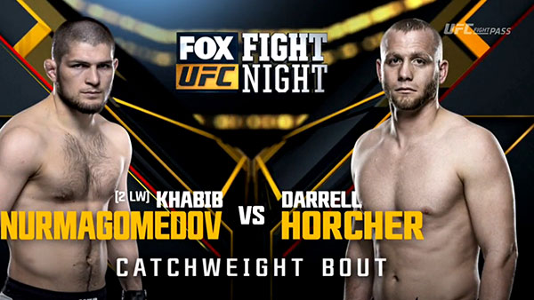 Khabib Nurmagomedov contre Darrell Horcher