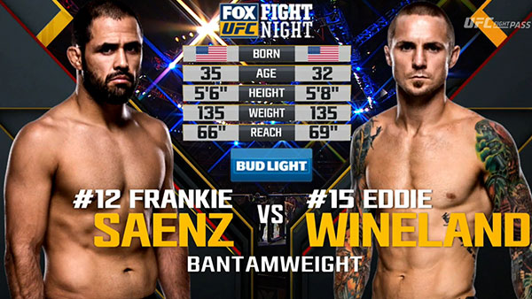 Frankie Saenz contre Eddie Wineland