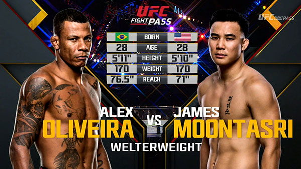 Alex Oliveira contre James Moontasri