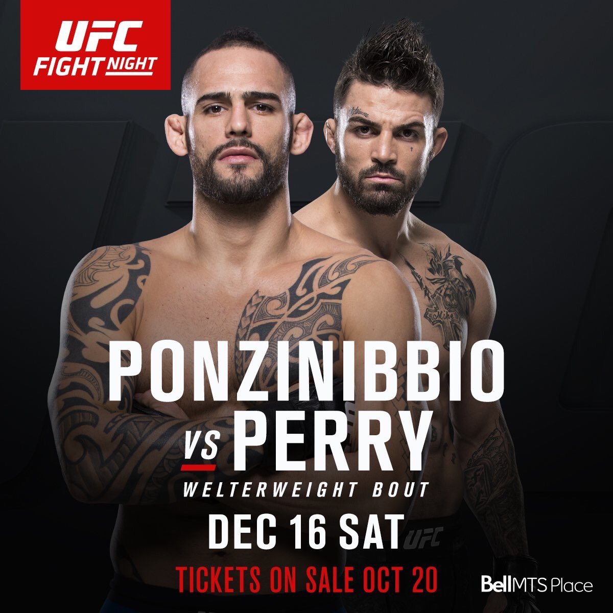 Poster/affiche UFC on Fox 26 - Winnipeg