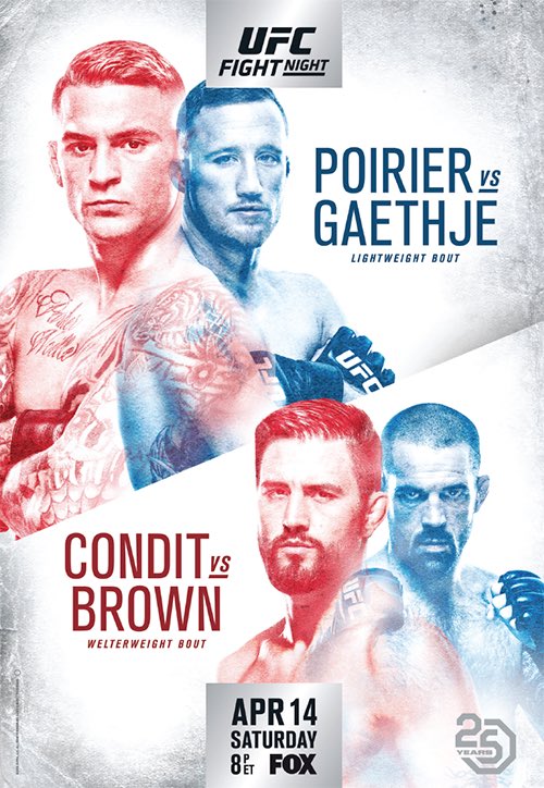 Poster/affiche UFC on Fox 29 - Glendale