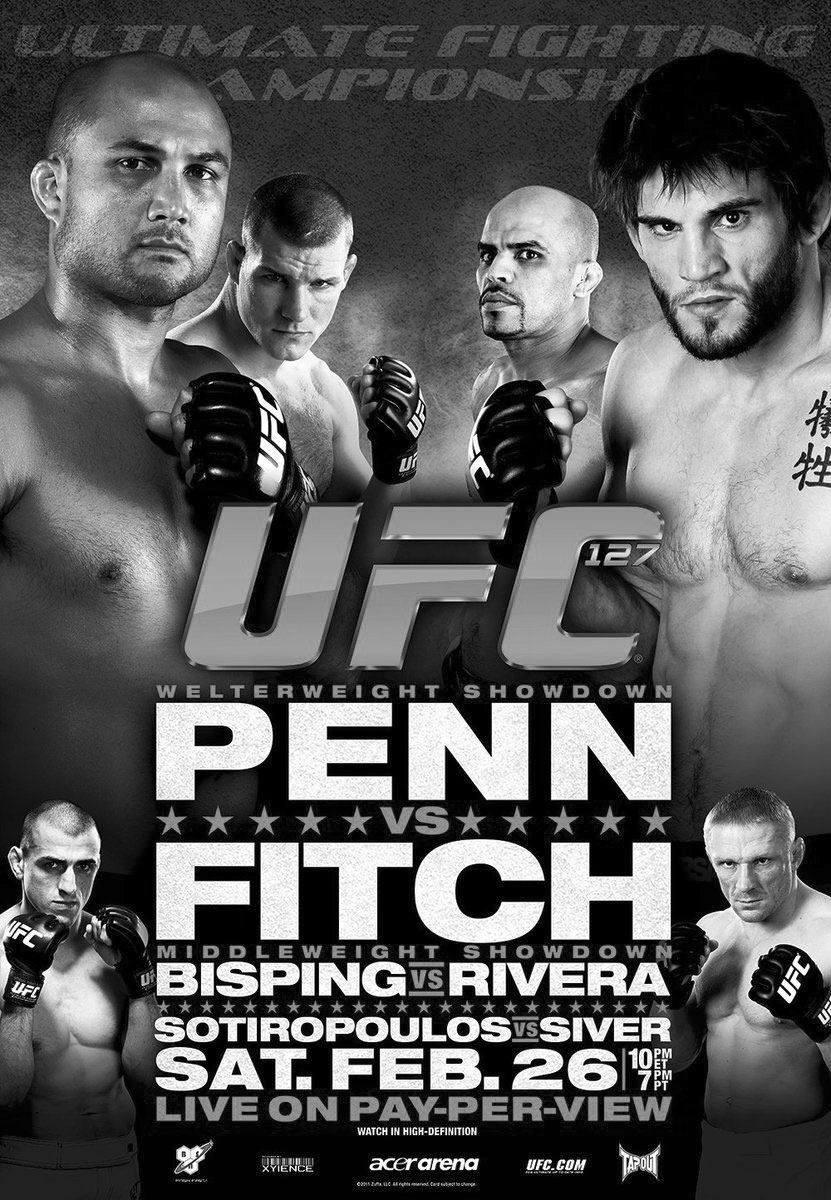 Poster/affiche UFC 127