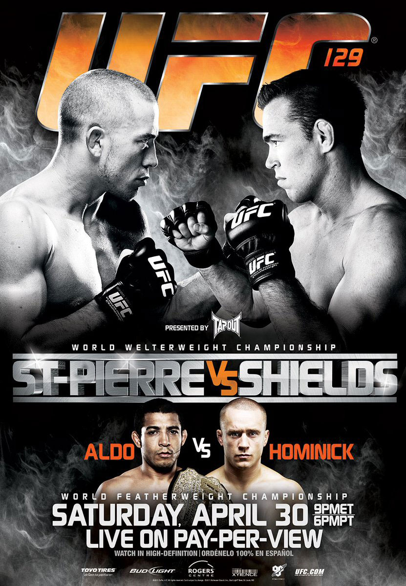 Poster/affiche UFC 129