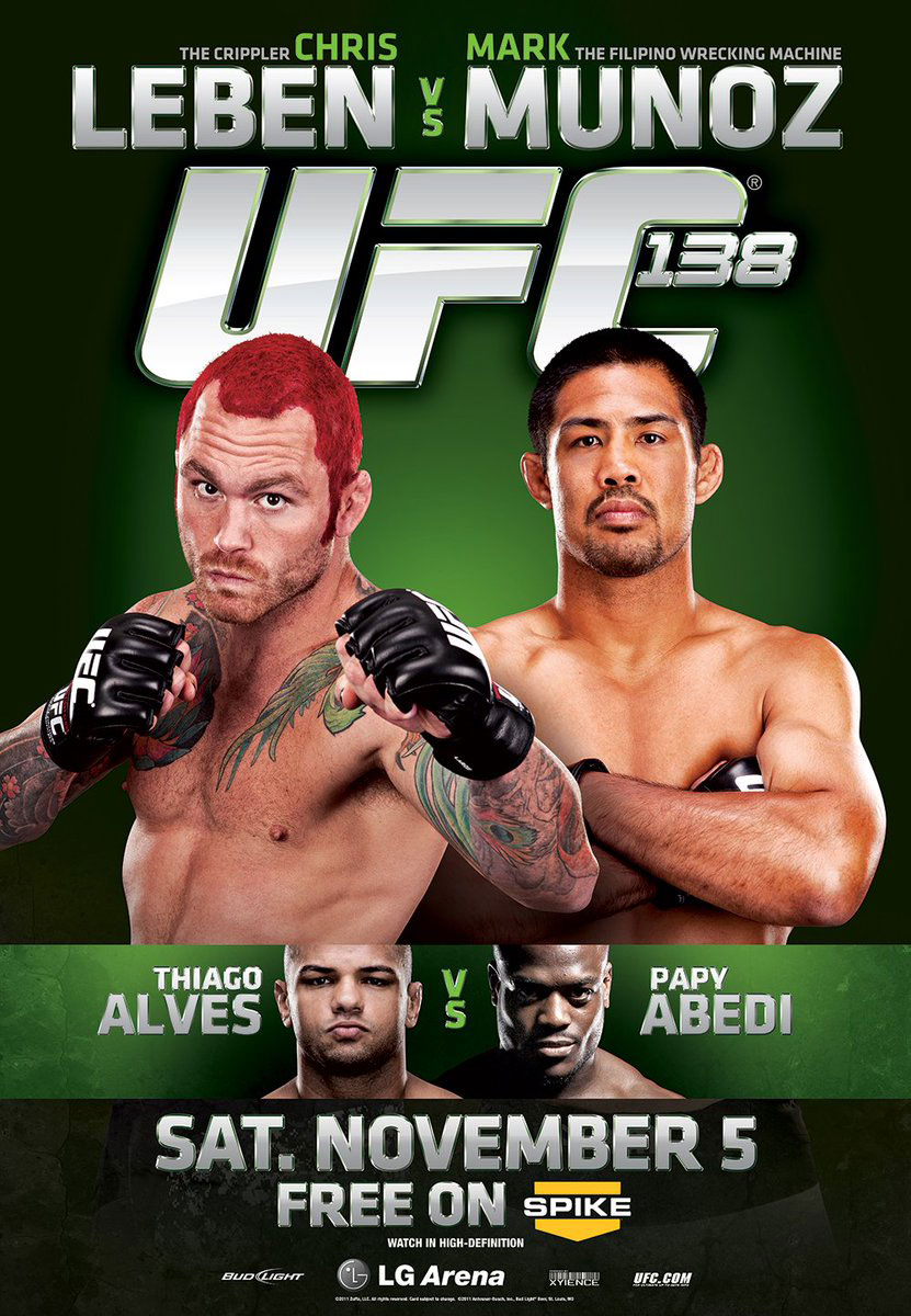 Poster/affiche UFC 138