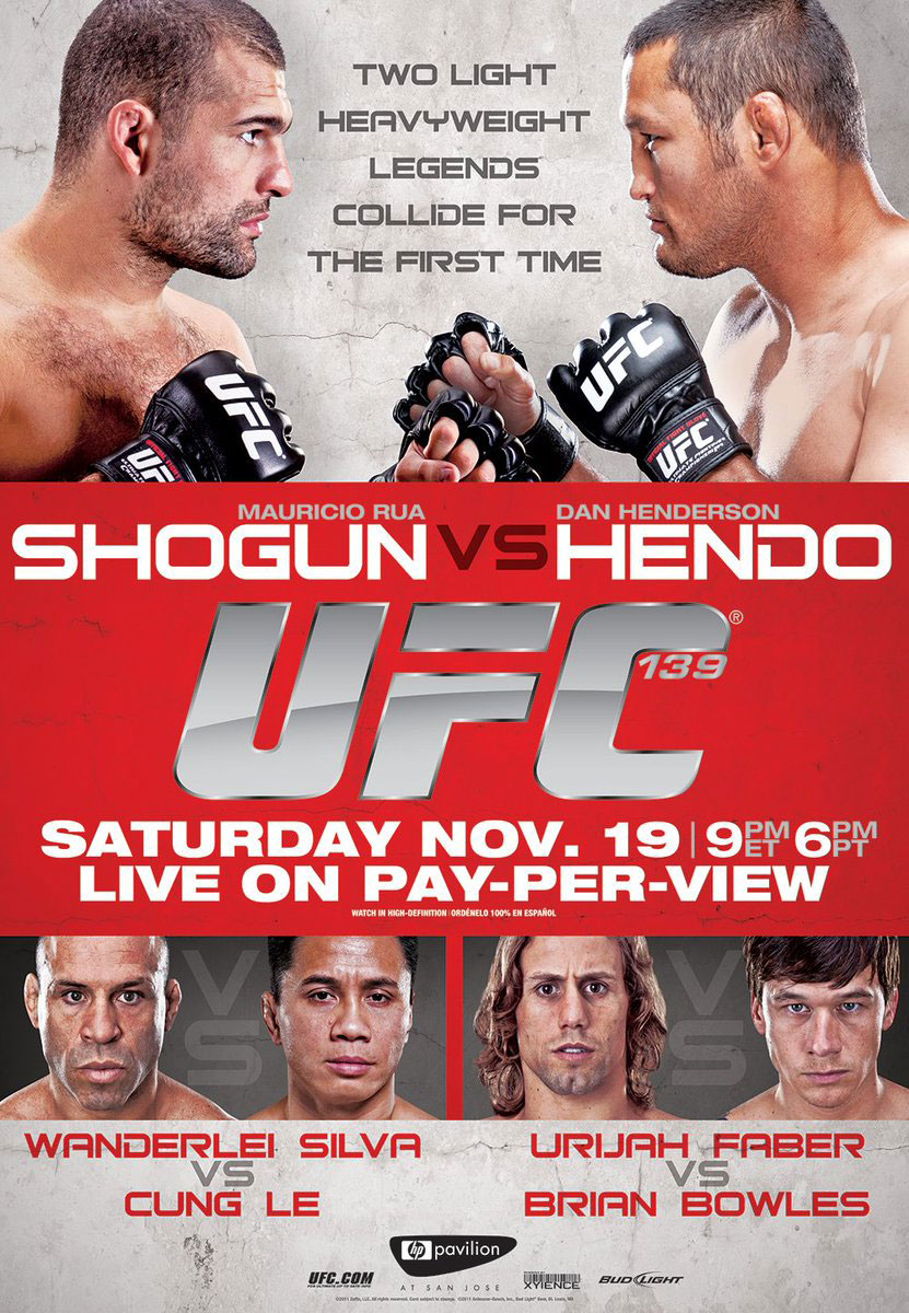 Poster/affiche UFC 139