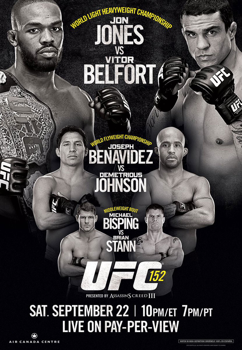 Poster/affiche UFC 152