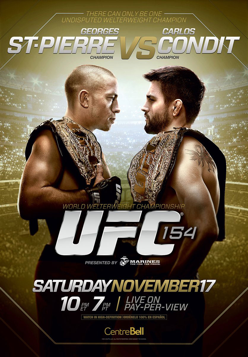 Poster/affiche UFC 154