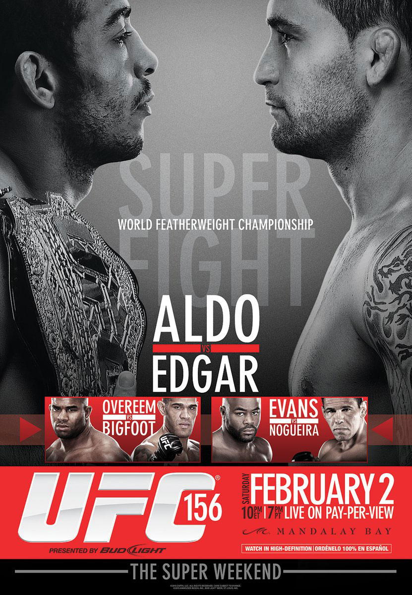 Poster/affiche UFC 156