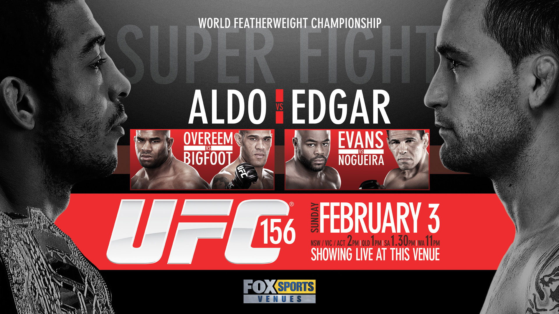 Poster/affiche UFC 156