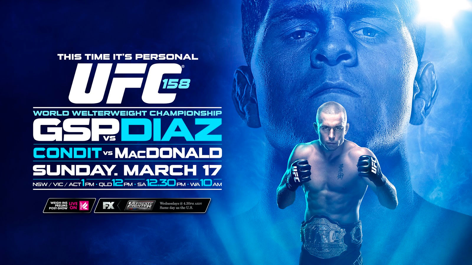 Poster/affiche UFC 158