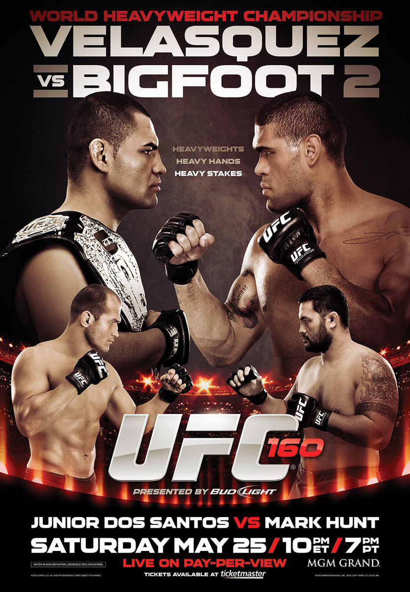 Poster/affiche UFC 160