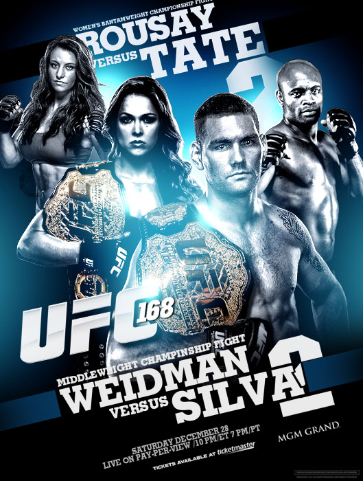 Poster/affiche UFC 168