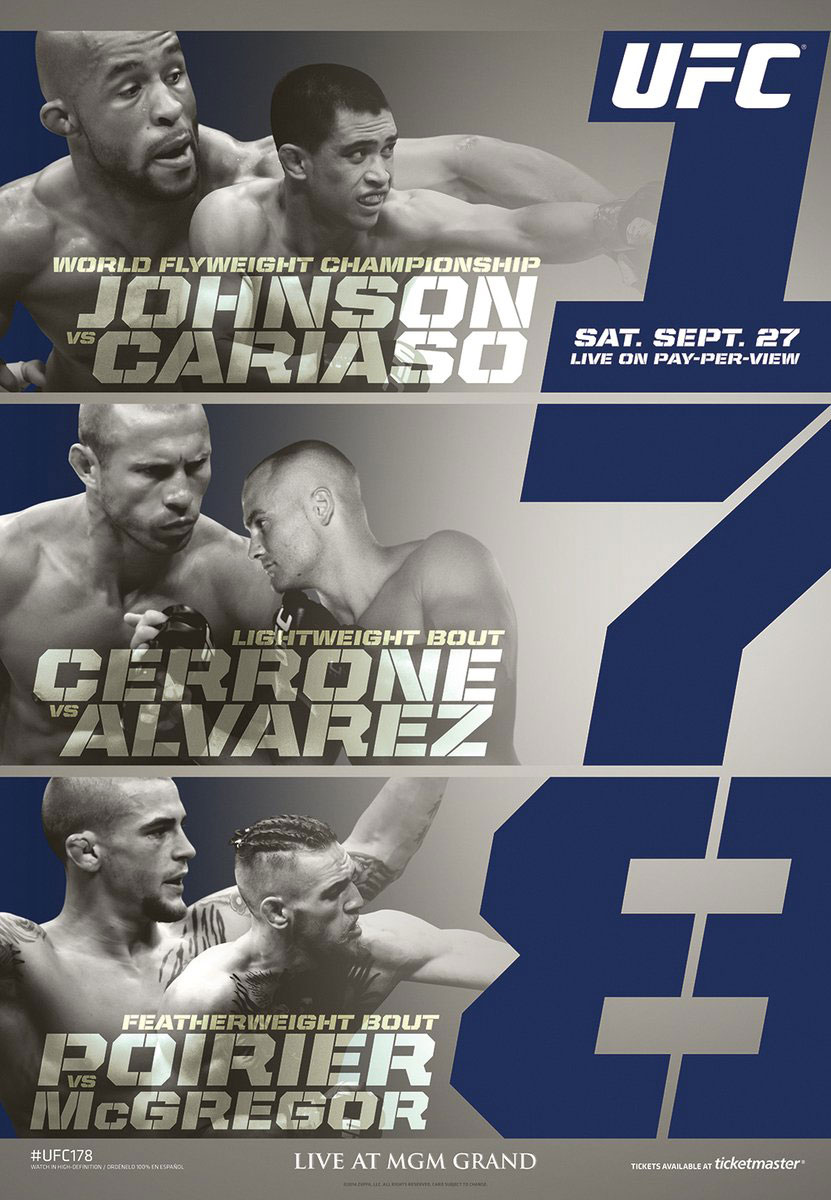 Poster/affiche UFC 178