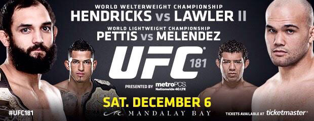 Poster/affiche UFC 181