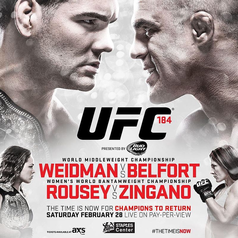 Poster/affiche UFC 184