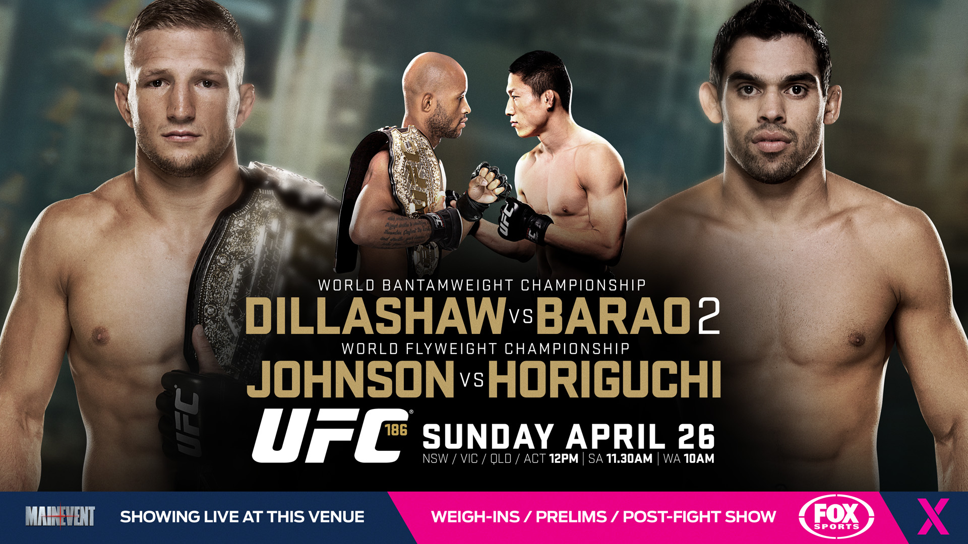 Poster/affiche UFC 186