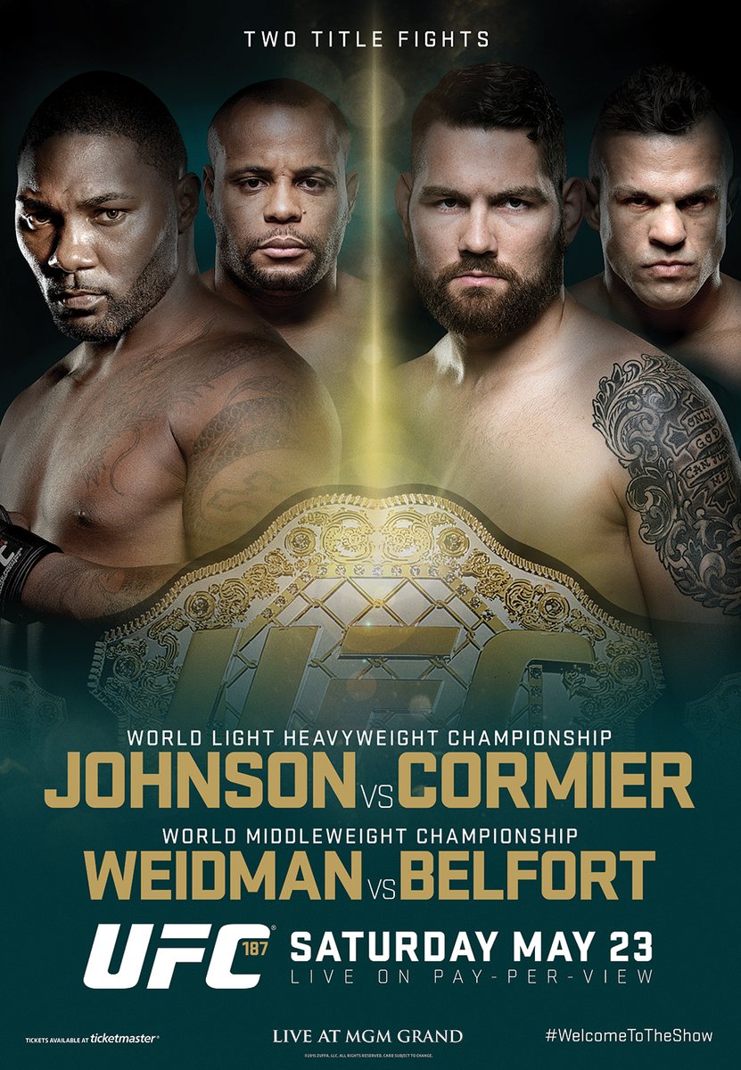 Poster/affiche UFC 187