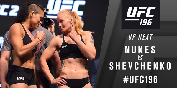 Amanda Nunes contre Valentina Shevchenko