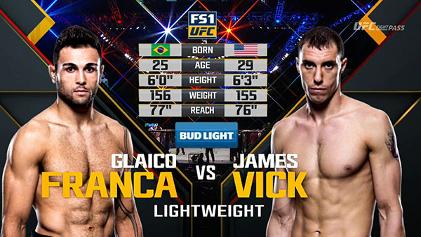 Glaico Franca Moreira contre James Vick