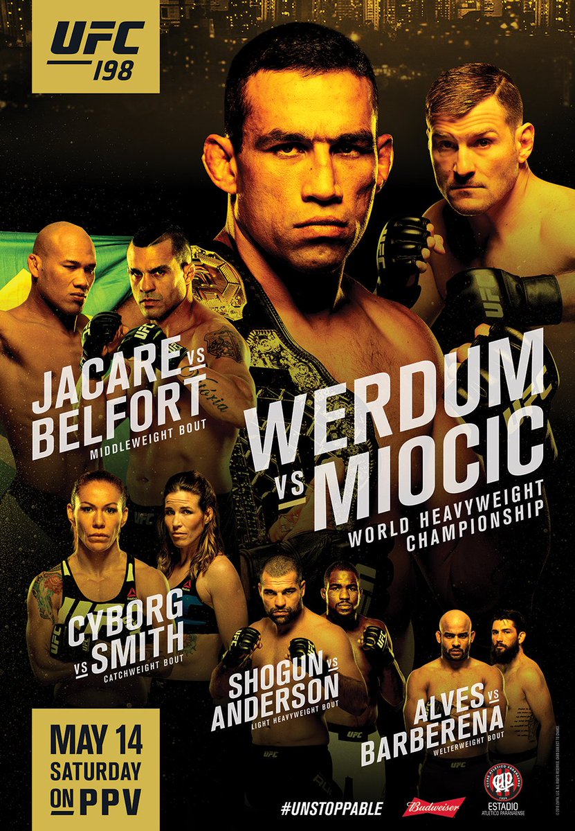 Poster/affiche UFC 198