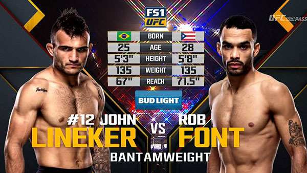 John Lineker contre Rob Font