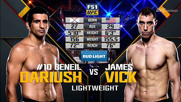 Beneil Dariush contre James Vick