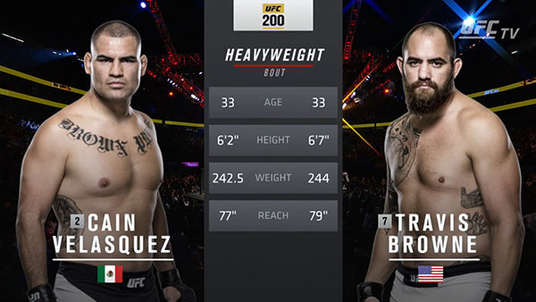 Cain Velasquez contre Travis Browne