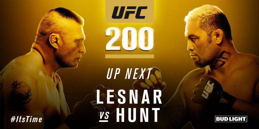 Brock Lesnar contre Mark Hunt