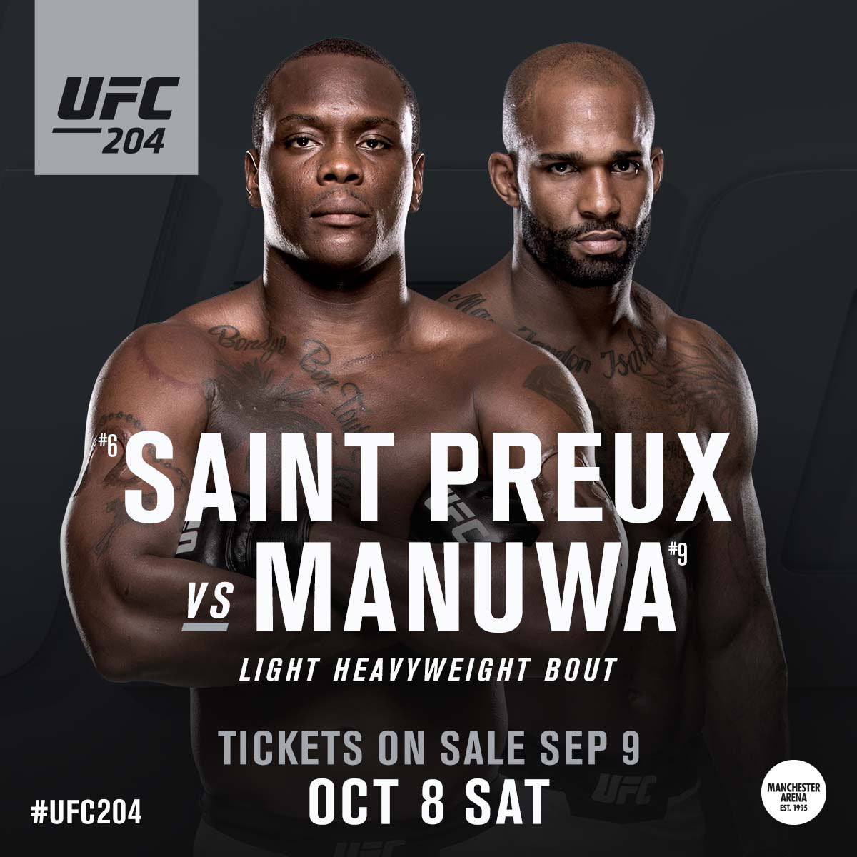 Poster/affiche UFC 204