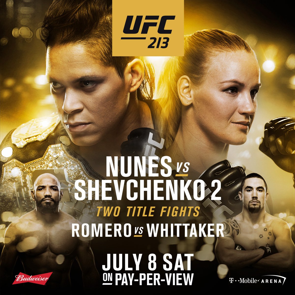 Poster/affiche UFC 213 - Vegas