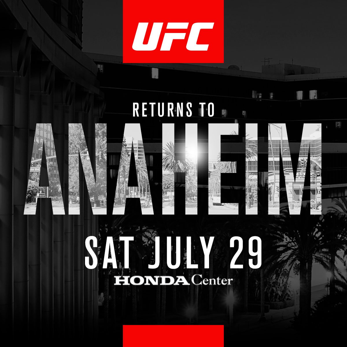 Poster/affiche UFC 214 - Anaheim