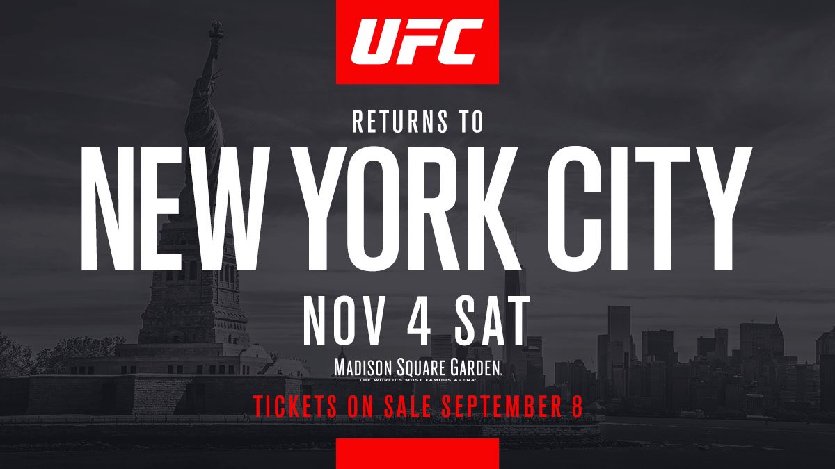 Poster/affiche UFC 217 - New York