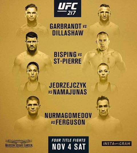 Poster/affiche UFC 217 - New York