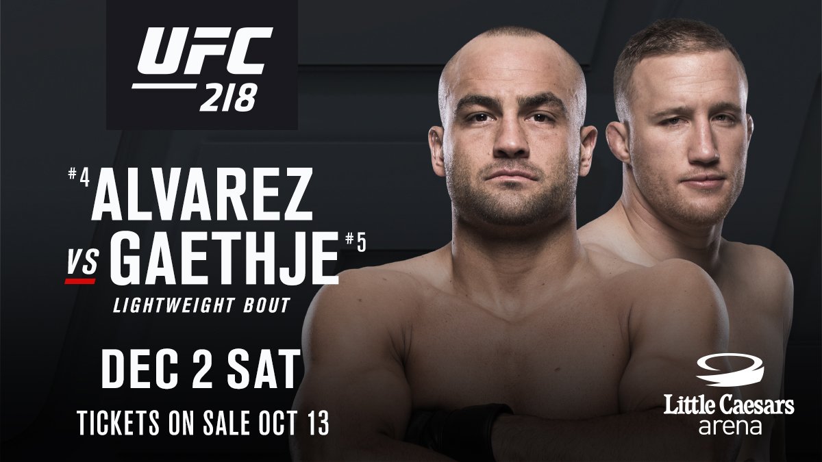 Poster/affiche UFC 218 - Detroit