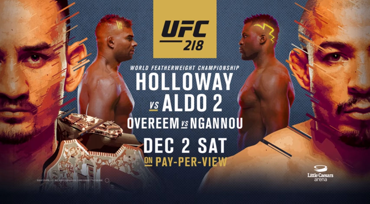 Poster/affiche UFC 218 - Detroit