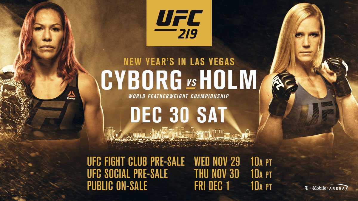 Poster/affiche UFC 219 - Vegas