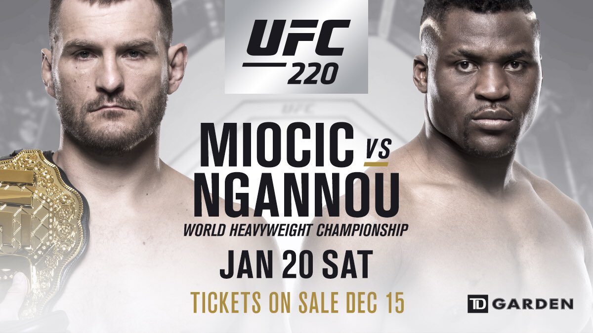 Poster/affiche UFC 220 - Boston