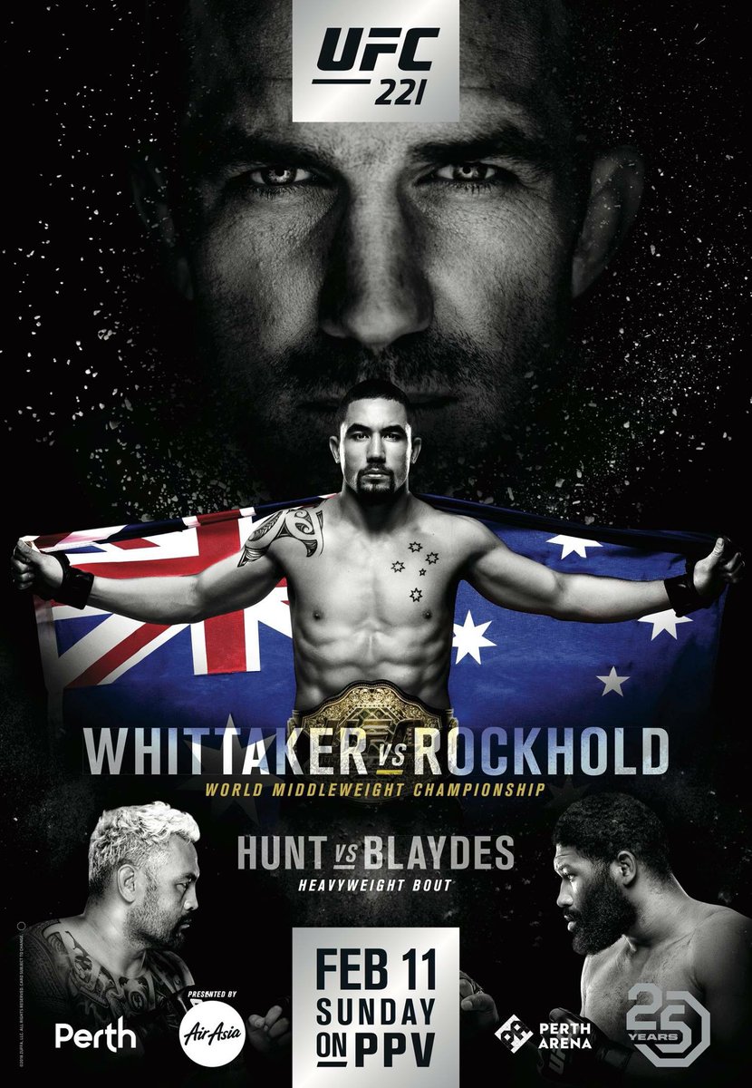 Poster/affiche UFC 221 - Perth