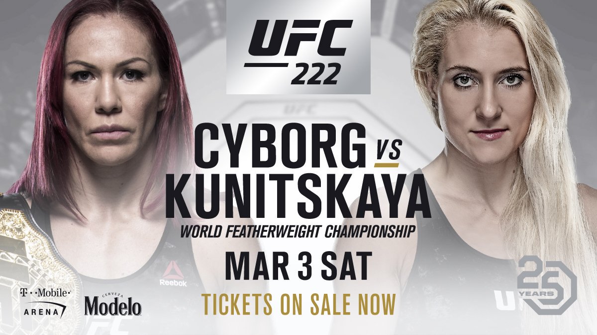 Poster/affiche UFC 222 - las vegas