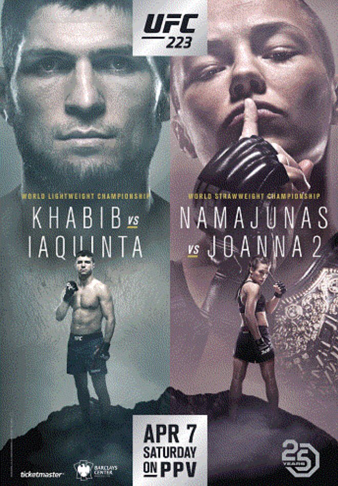 Poster/affiche UFC 223 - New York