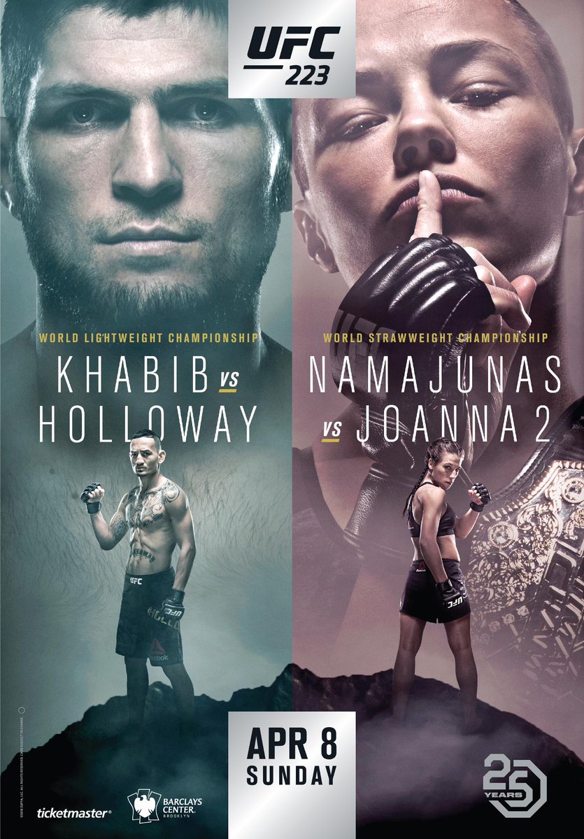 Poster/affiche UFC 223 - New York