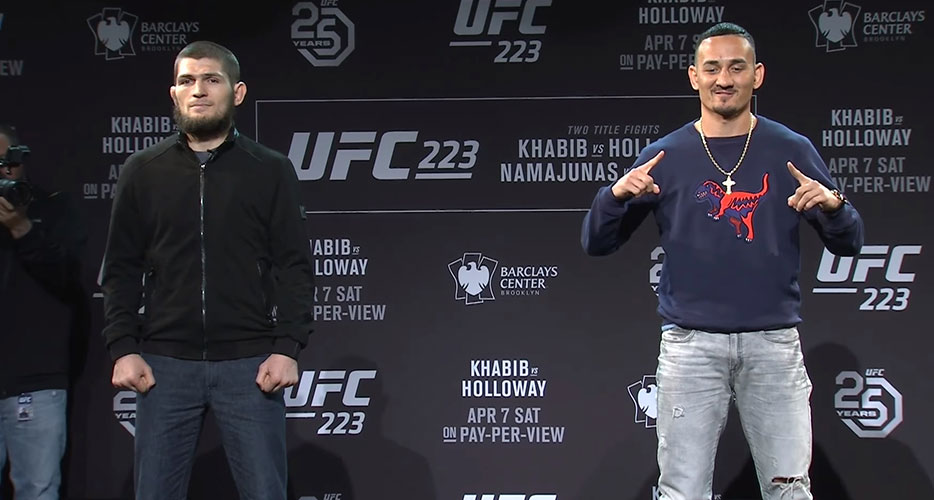 Max Holloway contre Khabib Nurmagomedov