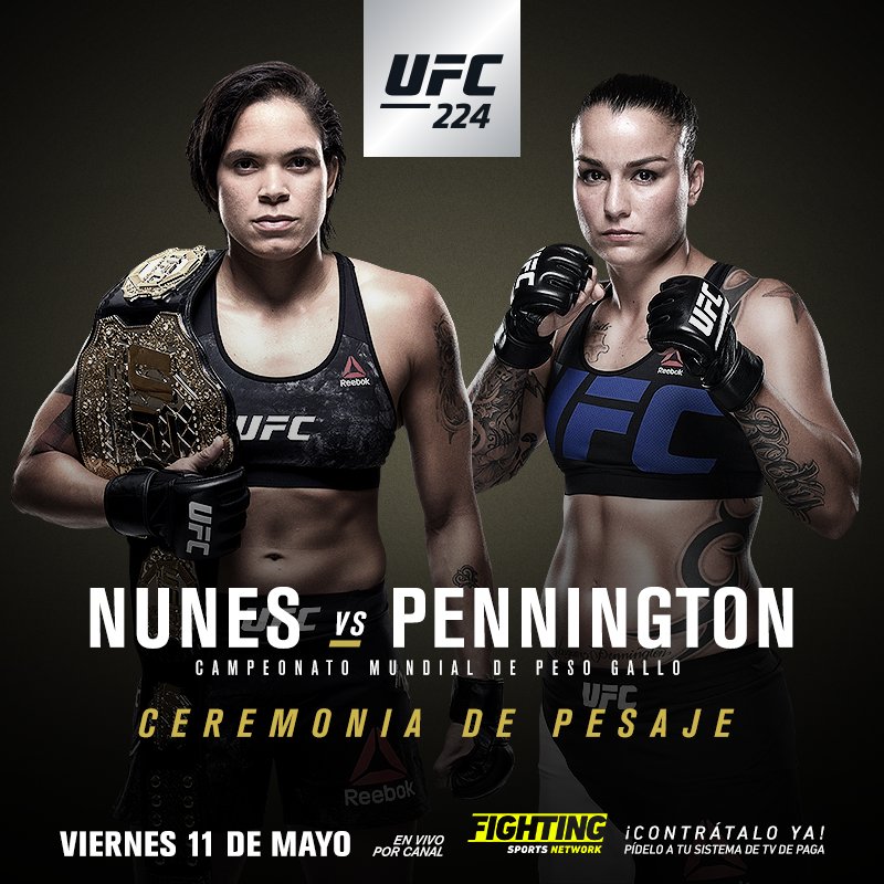 Poster/affiche UFC 224 - Rio de Janeiro