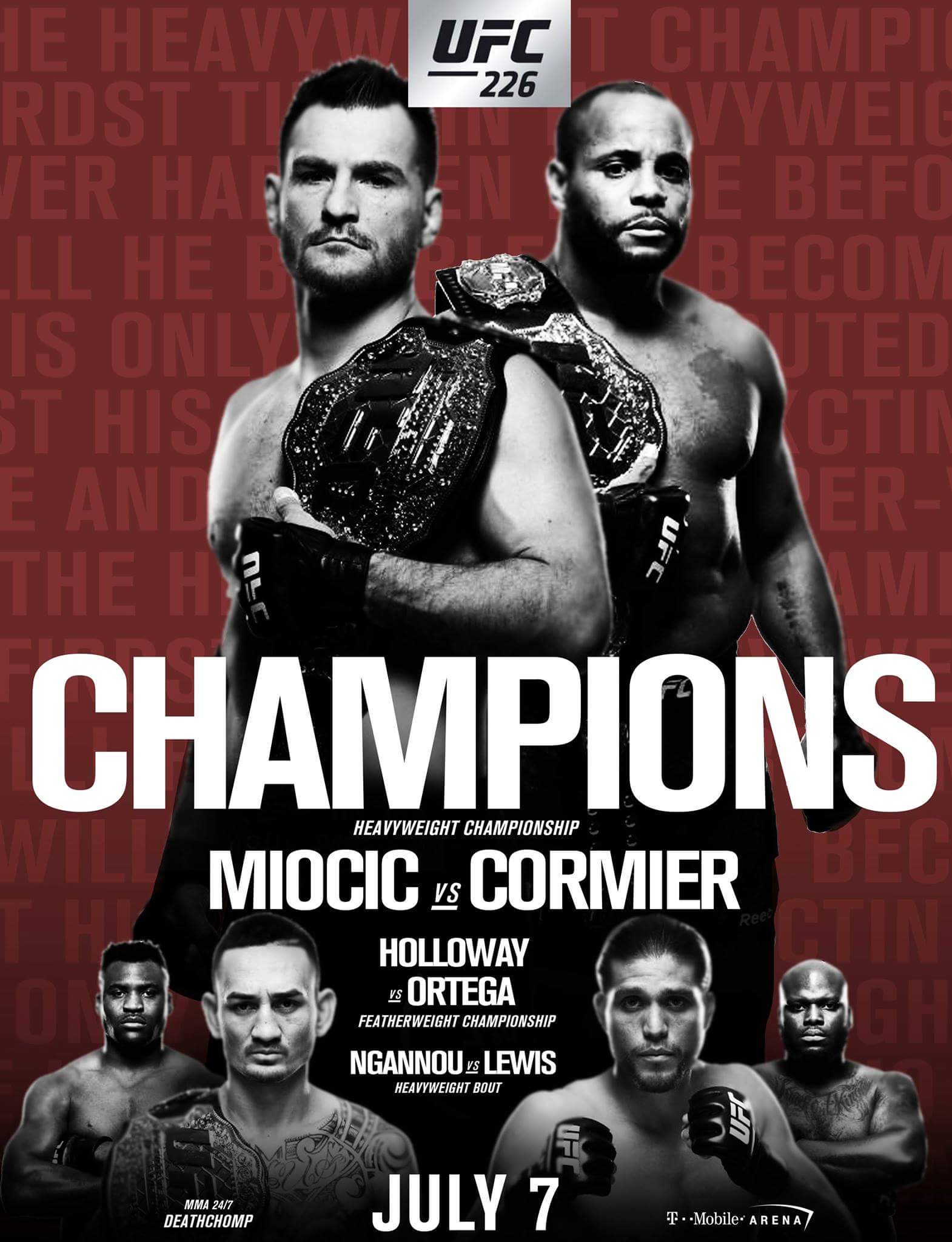 Poster/affiche UFC 226