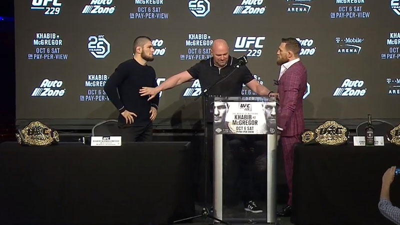 Khabib Nurmagomedov contre Conor McGregor