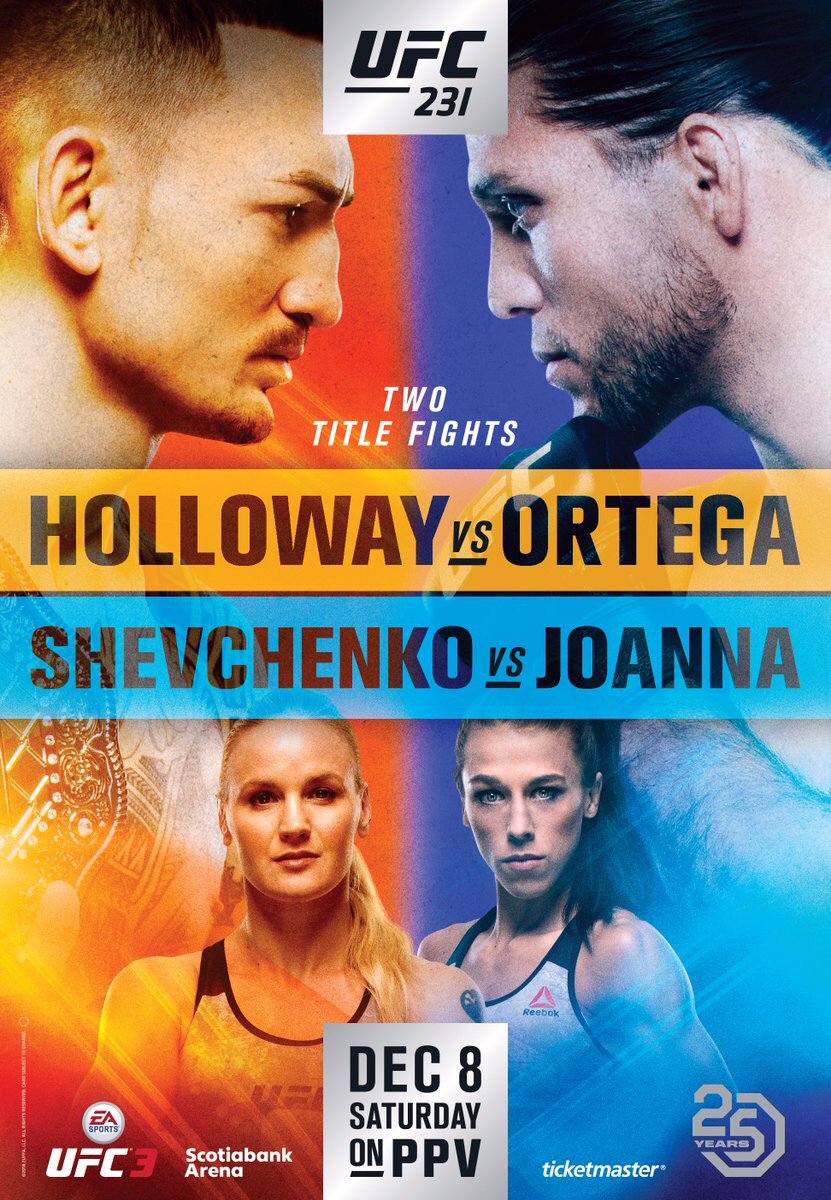 Poster/affiche UFC 231