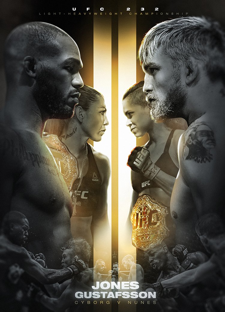 Poster/affiche UFC 232