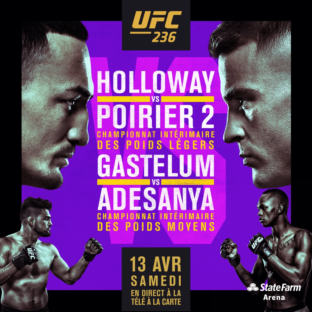 Poster/affiche UFC 236