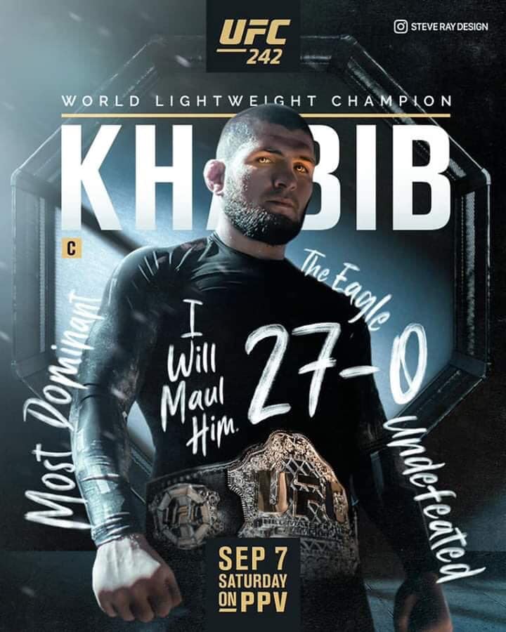 UFC 242 - Posters